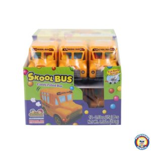 Kidsmania Candy Filled Skool Bus Toy 0.53oz 12ct